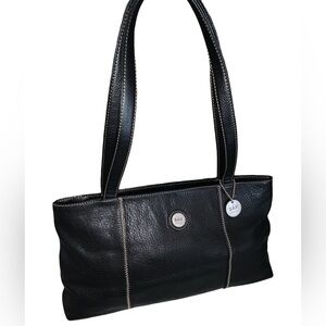 The Sak Black Leather Shoulder Bag